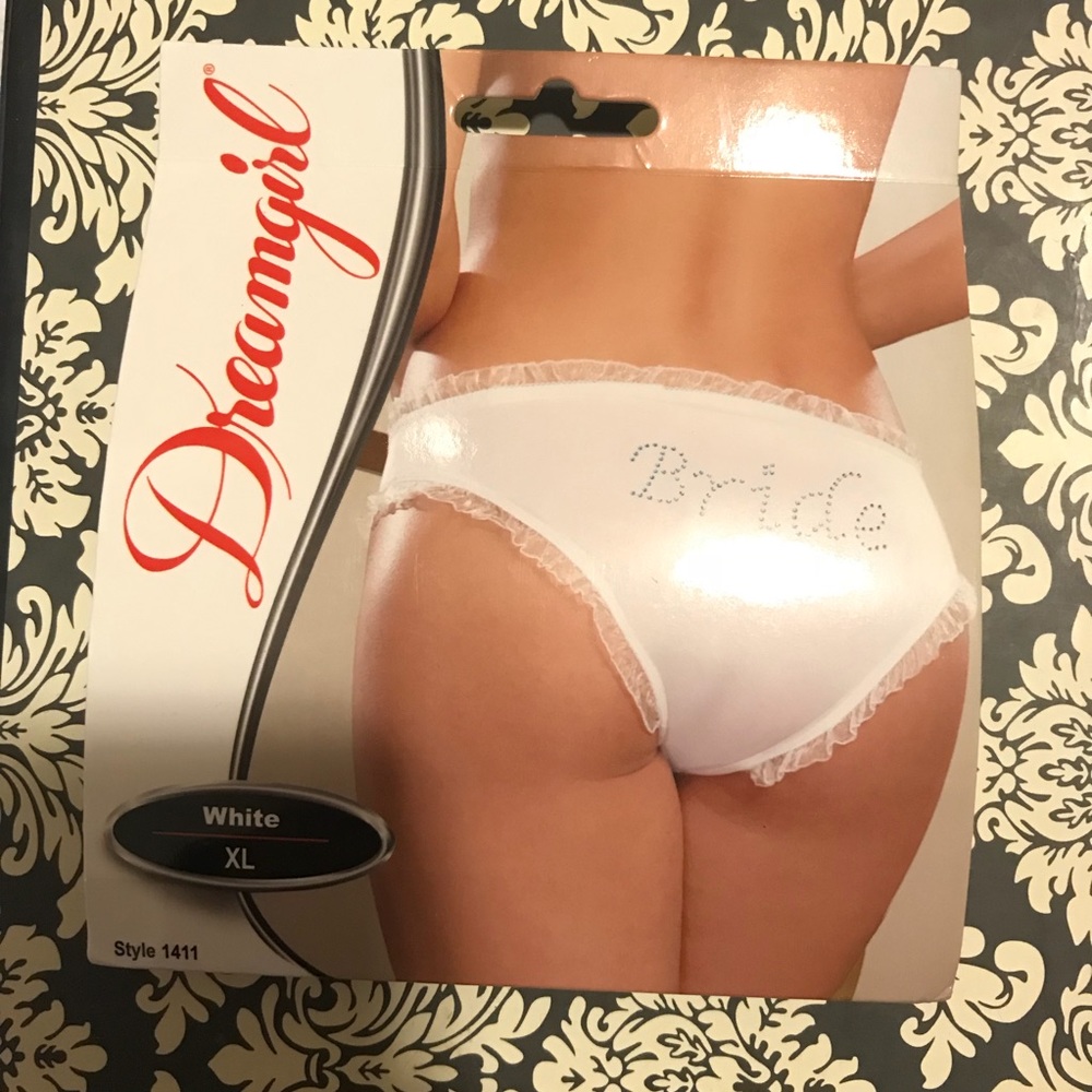 New * Dreamgirl Bride Detail Panties